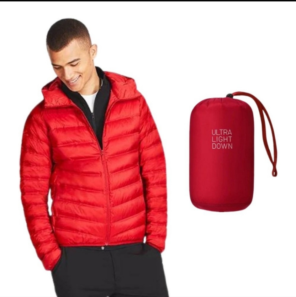 Uniqlo Pocketable Ultra Light Down Jacket, Red M